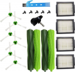 Accessory Kit for Roomba Replacement Parts Series i7 i7+ / i7 Plus E5 E6 E7 Pack of 2 Main Brushes + 6 Filters + 6 Side Brushes