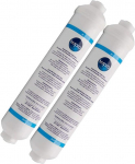 Wpro | 2 pack USC100/1 - Universal external water filter for Samsung, Whirlpool, LG, Daewoo, Haier fridge refrigerator
