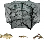 Cyrank 6/12 Hole Minnow Traps for Bait Fish, Fishing Net Trap koos kokkupandava viskev&otilde;rguga, Crawfish Trap, Catching, V&auml;ike s&ouml;&ouml;dakala, angerjad, krabid, homaarid, Minnows, krevettide p&uuml;&uuml;dmiseks