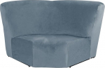 Stretch Corner Sofa Cover 1 Piece Velvet Corner Couch Cover Sofa Cover Sectional Lounger One Piece Sofa Slipcover L Shape Sofa Couch Additional Seat Soft with Elastic Bottom Grey Blue