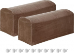 hankekaart Stretch-Armlehnenbez&uuml;ge, pol&uuml;ester, weich, Sessel-Schonbez&uuml;ge, Diivan, Liegestuhl, Armlehnbezug mit Drehstiften f&uuml;r Stuhl, Sofa, Dunkelbraun, 2 St&uuml;ck