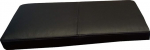 Quattro Meble Black Genuine Leather Bench Cushion, Seat Cushion, Leather Cushion, Bench Cushion, Double Stitched Genuine Leather Cushion, Seat Cover (45 x 60 cm)