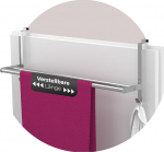 MDCASA Premium towel rail on the back, towel rail without drilling and adjustable, including scratch protection, towel rail door for all standard doors