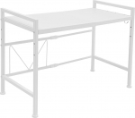 Treeisland laiendatav mikrolaineahjuriiul, 2-astmeline mikrolaineahjuriiul, mikrolaineahju statiiv, k&ouml;&ouml;giriiul, 3 konksuga seisev, valge