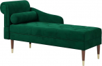 Vesgantti Velvet Chaise Longue, siseruumide diivan vasaku k&auml;etoe ja nimmepatjadega, Chaise Longue elutuppa, magamistuppa ja kontorisse, sametist lamamistool 149,5 x 54 x 76 cm.