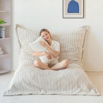 MAXYOYO XXL Bean Bag valmistatud Corduroy kangast, eemaldatav, hiiglaslik Bean Bag koos koheva vahtpolsterdusega, suur p&otilde;randapadi t&auml;iskasvanutele ja paaridele