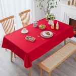 Demetex j&otilde;ululaud 60 x 84 tolli punane veekindel ristk&uuml;likukangas laudlina pulmade bankett uusaasta pidu 60 x 84 tolli 1 tk punane