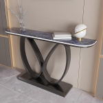 Konsolentisch,Eingangstisch,Schmaler Sofatisch,Kompakter Flurtisch,Beistelltisch Schmal,Konsolentische,Einfache Montage,f&uuml;r Wohnzimmer,Eingangsbereich und Flur(Black3,80cm/31.4in)