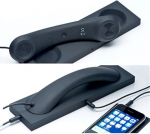 Retro kiirguskindel telefonikomplekt iPhone'ile, iPadile, iPodile ja Android-telefonidele, 3,5 mm pesa Android/iOS mobiiltelefonidele, must