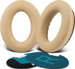 SoloWIT asendusk&otilde;rvapadjad Bose QuietComfort 15 QC15 QC25 QC2 QC35/Ae2 Ae2i Ae2w/SoundTrue & SoundLink Around-Ear seeria k&otilde;rvaklappidele, asenduspadjad pehmema valgu nahaga