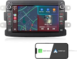 Autoraadio Renault Dacia Duster Sandero Dokker Logan Lodgy Captur juhtmevaba Carplay Android Auto Android raadio puuteekraaniga HiFi Bluetooth FM/RDS EQ SWC CANBUS