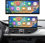 Ninetom autoraadio 12,3-tolline puuteekraan koos juhtmevaba Carplay & Android autoga 2016-2018 Audi A6 A7 koos MIB2 s&uuml;steemiga, tugi Mirrorlink, kaamera, navigatsioon, Siri, muusika