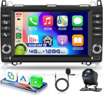 4G 128G VECHTEL 8" Autoradio f&uuml;r Mercedes-Benz A/B-klass W169 B200/Viano VITO W639/Sprinter W906 Carplay Android Auto,WiFi GPS,RDS/FM Radio Bluetooth mit AHD Tagfahrkamera