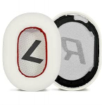 Ersatz-Ohrpolster f&uuml;r Plantronics Voyager 8200 UC Kopfh&ouml;rer, Ohrpolster auch passend f&uuml;r Plantronics Backbeat Pro2 Kopfh&ouml;rer, ger&auml;uschisolierender Schaumstoff, strapazierf&auml;higes Leder, Wei&szlig;