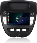 Linux Autoradio Peugeot 107/Toyota Aygo/Citroen C1 2004-2014 juhtmevaba CarPlay ja Android Car, 2 teise paadiga, f&uuml;&uuml;silised nupud, OEM heli, Plug & Play paigaldus