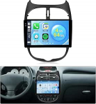 Roinvou 4+64G Android 15 Autoradio f&uuml;r Peugeot 206 206cc Citroen C2 2001-2016 Carplay Android Auto,9 Zoll Auto Radio Incell Touchscreen GPS Navi Bluetooth EQ WiFi RDS FM SWC Tagfahrkamera