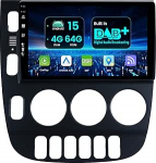 Sisseehitatud DAB+|Carplay|DSP Android 15 autoraadio Mercedes-Benz M-klassile W163 ML 350 (1998-2002)|Tagumine kaamera+MIC|4G+64G|WiFi/BT5.0/Liidrattakontroll/RDS