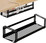 Puurimata kaablikanal, kaablijuhtimine laua all, kaablikanalisatsioonilaua kaablijuhtimiseks, kaablikanal, kaablikanal, kaablikorv, must, kaablikorraldaja laua all, kaablikorralduslaud