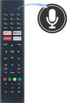 RCA Android Smart TV RS24H1-UK RS32F3-UK RS43F3-UK RS50F3-UK RS24H1 RS32F3 RS43F3 RS50F3 asenduspult, mis sobib RCA Android Smart TV-le RS24H1-UK RS32F3 RS43F3 RS50F3