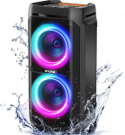 W-KING 240 W Peak 100 W RMS Peo Bluetooth k&otilde;lar, V&auml;litingimustes kasutatavad suured k&otilde;larid, IPX6 veekindel, Music Box Bluetooth Party Box, 115 dB Dual Bass Drivers, BT5.3, 24H aku, EQ/Echo/DSP/Light