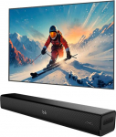 Heymell 60 cm 2.1ch 120W v&auml;ike Bluetooth SoundBar TV-seadmetele koos subwooferiga, dialoogiv&otilde;imendus PC k&otilde;lar Soundbar HDMI ARC optiline Aux sisaldab HDMI-kaablit