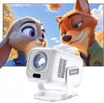 Salange Smart Mini projektor Android 4K toetatud, LED kaasaskantav WiFi Bluetooth projektor Auto Focus Auto Keystone, v&auml;ike 1080P mobiiltelefoni projektor kodukino v&auml;ljas, 180 &deg; p&ouml;&ouml;ramine &uuml;hildub