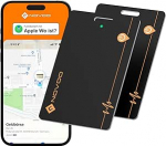 NOVOO Thin Wallet Tracker laetav 2 Air Tag Card koos Apple Find My (ainult iOS) Smart Bluetooth Wallet Finder IP68 veekindel SmartTag Card &uuml;hilduv rahakoti, pagasi jaoks