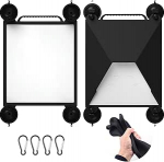 Starlink Mini Car Mount - katuse / akna imemisvahendite komplekt | Maksimaalne imemine (15kg) | Vibratsiooni summutav silikoon | sisaldab 4 karabiini ja kaitsekotti | matkaautole ja paadile