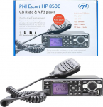 PNI Escort HP 8500 ASQ CB raadiojaam ja MP3-m&auml;ngija + k&otilde;rvaklapid mikrofoniga