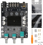 ZK-1002T Bluetooth 5.0 v&otilde;imendusplaat, 2 x 100W kahe kanaliga HiFi subwooferi heliv&otilde;imendi, digitaalne v&otilde;imsusv&otilde;imendi moodul k&otilde;rguste ja bassi reguleerimise, AUX ja BT abil