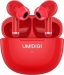 UMIDIGI Bluetooth k&otilde;rvaklapid, traadita k&otilde;rvaklapid, AirBuds Pro k&otilde;rvaklapid, traadita Bluetooth 5.1 Con 3 HD mikrofon, spordi k&otilde;rvaklapid, IPX5 veekindel, hoiukarp koos laadimisfunktsiooniga (punane)