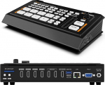 AVMATRIX Multi Camera Video Switch Mixer 4CH HDMI in, videovahetaja USB ja SD-kaardi salvestusega, Ethernet USB v&auml;ljundid reaalajas otse&uuml;lekandeks (Shark H4)