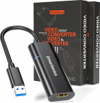 DriverGenius ViewX USB 3.0 1080p HDMI video- ja helikonverter - v&auml;line graafikakaart, mis &uuml;hildub Windows 11 ja macOS 15【2 t&uuml;kki/pakett】