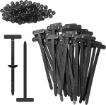 Universal-Kabelbinder-Schnalle, robust, selbstsichernd, Nylon-Kabelbinderhalter, Mehrzweck-Kunststoff-Kabelbinder-Werkzeug f&uuml;r die t&auml;gliche Reparatur, 200 St&uuml;ck