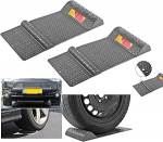 Komplekt 2 parkimismatist Libisematu positsioneerimismatt Pidurimatt parkimisabi 520 x 250 mm piduri l&auml;vepaku stopper garaaži parkimiskohas