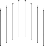 PATIKIL Gummiverdrehschlaufen, 24 Zoll Silikon wiederverwendbare Verdrehschlaufen, schwerlastig biegsam zum B&uuml;ndeln und Halten, 8 St&uuml;ck, Schwarz