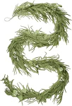 9 ft j&otilde;ulugirland, PE realistlik Norfolk Garland, kunstlik kuusepuu garland koos m&auml;nni k&auml;bidega, punased marjad, j&otilde;ulukaunistus, mantel, trepid, laud, j&otilde;ulukaunistus siseruumides ja v&auml;ljas (2,7 m).