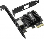 2.5G PCIe v&otilde;rgukaart, YuanLey 2.5-Gigabit PCI Express Ethernet adapter koos Realtek RTL8125B, 2500Mbps NIC kaart RJ45 LAN kontroller PC Windows/Linux/Mac OS madala profiiliga klambriga