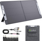 16BB N-Type Panel Solar Foldable, Callsun 110 W 22.74 V Monocrystalline Solar Modules, USB-A (3.0) & Type-C Outputs, IP67 Waterproof Solar Charger Kit for Power Station, RV, Camping, Off Grid Fishing