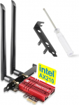 Ubit Bluetooth WLAN Card Intel AX210 Up to 5400 Mbit/s, (2.4 GHz / 5 GHz / 6 GHz PCIe WLAN Card for PC with Bluetooth 5.3 PCI Express Network Card for Windows 10/11 64 Bit