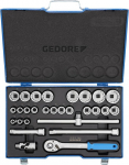 Gedore D 19 VMU-10 Socket set 1/2" 28 pcs UD 10-36 mm