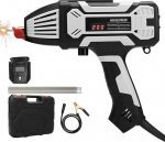 K&auml;eshoitav keevitusmasin, kaasaskantav ARC-keevitusmasin LED-indikaatoriga, reguleeritav 20-200A voolu keevitusmasin, digitaalne IGBT-keevitusmasin, sisaldab keevituskiivrit, vardaid ja kohvrit