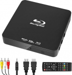 Full HD 1080P Blu Ray Disc Player Dolby Audio, k&otilde;ik DVD-d ja piirkonna B 2 Blu-Ray filmide m&auml;ngimine, toetus Max 128G USB m&auml;lupulgale + HDMI/AV v&auml;ljund + sisseehitatud PAL/NTSC kaablitega