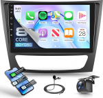 8 s&uuml;damikud 6+128G Mercedes Benz E/G/CLK/CLS klassile W209 W211 W219 W463 2002-2010 Android Car Radio Wireless Carplay 9-tolline Android Car Mirror Link Bluetooth FM/RDS/EQ/DSP WiFi GPS tagurdamine