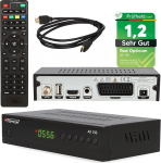 RED Opticum AX-150 satelliidi vastuv&otilde;tja salvestusfunktsiooniga PVR valmis, digitaalne satelliidi vastuv&otilde;tja HD v&otilde;imeline satelliidi jaoks, satelliidi vastuv&otilde;tja HDMI - SCART - USB, TV HD vastuv&otilde;tja satelliittelevisioon (Test