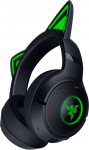 Razer Kraken Kitty V2 BT traadita Bluetooth RGB peakomplekt Kitty Earsiga m&auml;ngimiseks ja striimimiseks (325 g, Triforce 40 mm draiver, Bluetooth 5.2, m&uuml;rasummutusmikrofon, 40 tundi akut) Mustanahaline