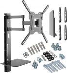 Maclean MC-772 seinakinnitus koos riiuliga 32"-55" 400x400 VESA LCD LED Plasma TV kronstein