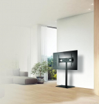 Meliconi Floor600 TV-Halterung f&uuml;r Bildschirme von 40-70 Zoll, VESA 300-400-600, Tragkraft bis 45 kg, Gestell aus Stahl, Schwarz