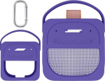 Aenllosi Silikoonist kaitsekott Bose New SoundLink Micro (2nd Gen) kaasaskantav Bluetooth-k&otilde;larile Ainult reisikott - k&otilde;lar ei kuulu komplekti - lilla
