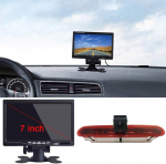 Tahavaate kaamera Transport aken + 7-tolline TFT LCD monitor pidurituli auto katusel tagurduskaamera Fiat Doblo 263 alates (2010-Present) / Opel Combo (2011-2018)